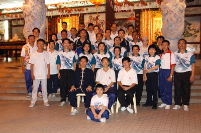 天后宫陈式太极拳班合照 Group photo of Chenshi Taijiquan (Taichi) class at Thean Hou Temple, Kuala Lumpur